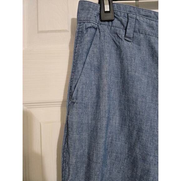 Gap size 4 women's chambray girlfriend khakis - Picture 3 of 10